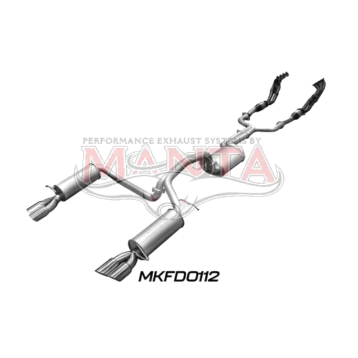 Ford BA BF V8 4V Sedan 2.5in L & R With Extractors Muffler/Muffler product image