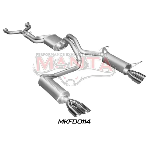 Ford BA BF V8 Sedan 2.5in L & R CatBack Muffler/Muffler product image