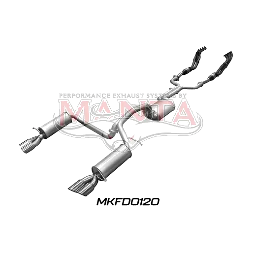 Ford BF GT V8 4V Sedan 2.5in L & R With Extractors Muffler/Muffler product image