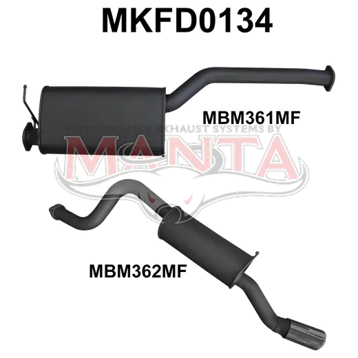 Ford Falcon BA BF 6 Cylinder XR6 Ute CatBack Muffler/Muffler product image