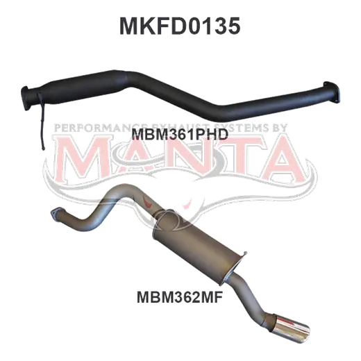Ford Falcon BA BF 6 Cylinder XR6 Ute CatBack Hotdog/Muffler product image