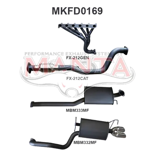 Ford Falcon FG 6 Cylinder N/A Sedan Full System Muffler/Muffler product image