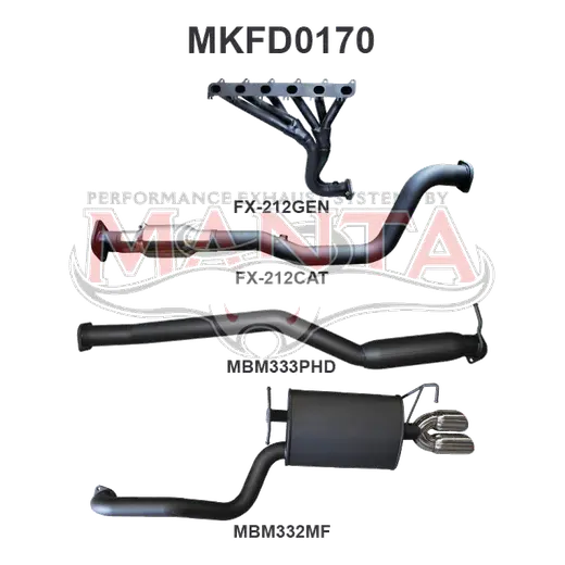 Ford Falcon FG 6 Cylinder N/A Sedan Full System Hotdog/Muffler product image