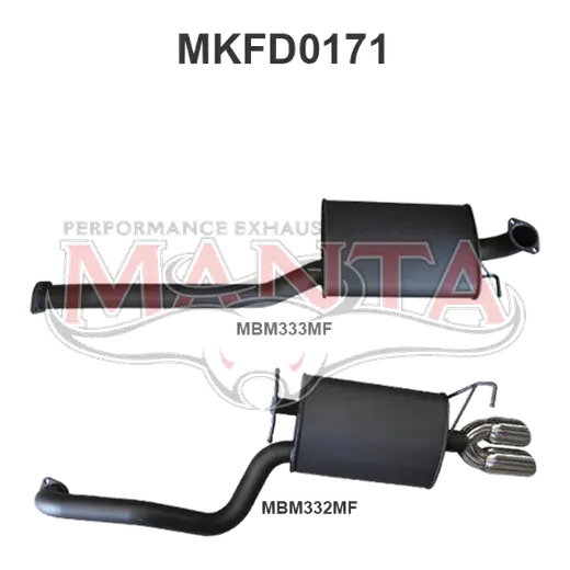 Ford Falcon FG 6 Cylinder N/A Sedan Catback Muffler/Muffler product image