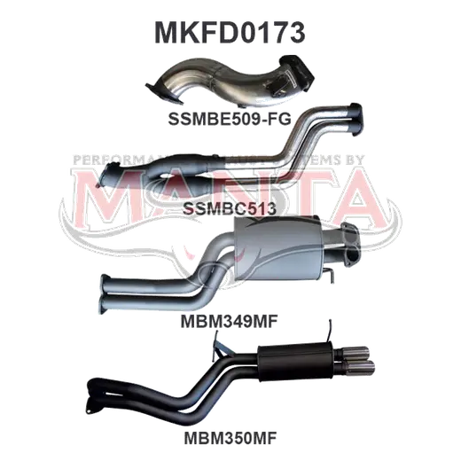 Ford Falcon FG XR6 Turbo 2.5in Dual Turbo Back product image