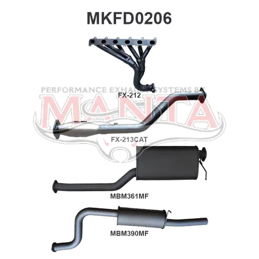 Ford Falcon FG 6 Cylinder Ute Full System Muffler/Muffler product image