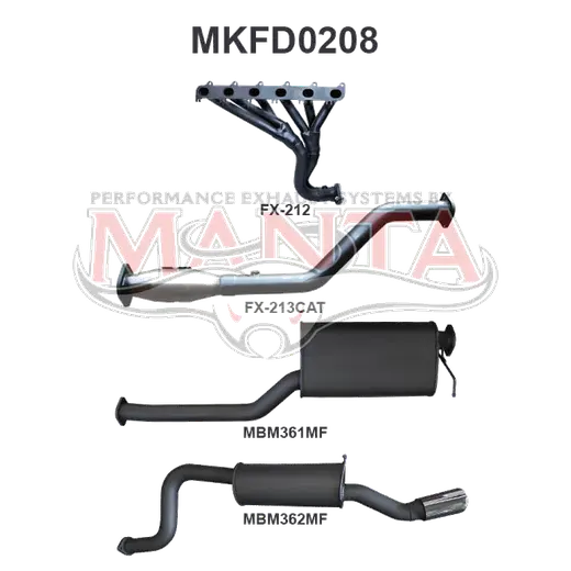 Ford Falcon FG 6 Cylinder XR6 Ute Full System Muffler/Muffler product image
