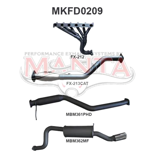 Ford Falcon FG 6cl XR6 Ute Full System Hotdog/Muffler product image