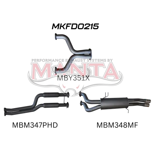 Ford FG V8 Ute 2.5in Dual CatBack Hotdog/Muffler product image