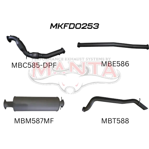 Ford PX2 & PX3 Ranger 3.2L Turbo Back With Cat product image