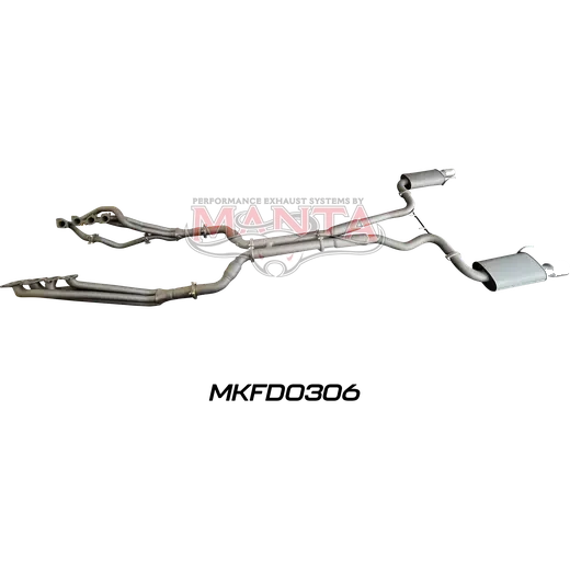 FORD MUSTANG V8 FM 2015 - 2017 3in FULL SYSTEM WITHOUT CENTRE MUFFLER WITH REAR MUFFLERS & TWIN TIPS product image