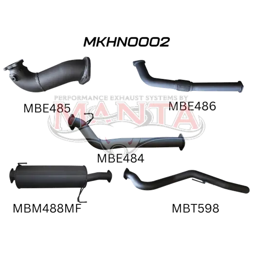 Holden Colorado RC 3.0L 08 - 10 LWB WITHOUT CAT & WITH MUFFLER product image