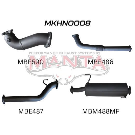 Holden Colorado RC 3.0L 10 - 12 SWB Without Cat & With Muffler product image
