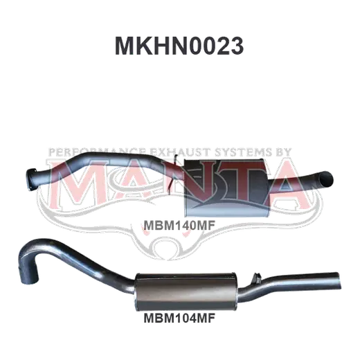 Holden Commodore VL Commodore 3.0L 6 Cylinder 2.5in Catback Muffler/Muffler product image