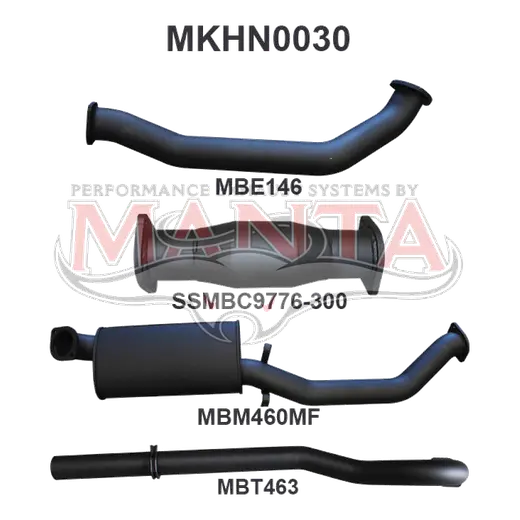Holden Commodore VL Commodore Turbo 3.0L 3in T/Back Muffler/Tailpipe product image
