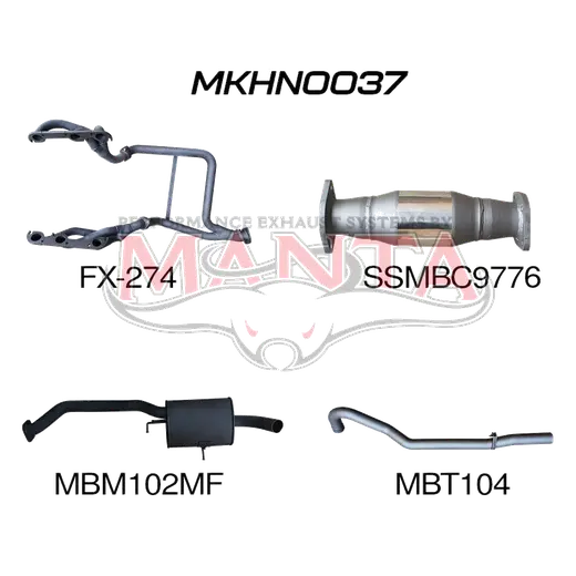 Holden Commodore VN VP VR Sedan V6 3.8L With Extractors Muffler/Tailpipe product image