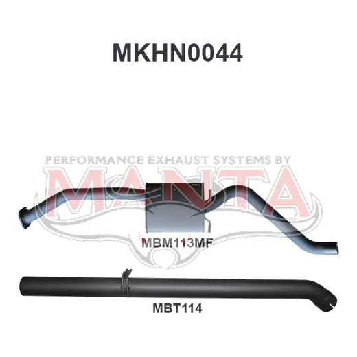 Holden Commodore VP VR Sedan V6 3.8L IRS 2.5in Catback Muffler/Tailpipe product image