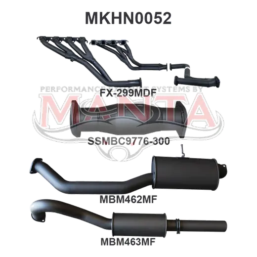 Holden Commodore VN VP VR VS SEDAN 5.0L V8 MANUAL FULL 3IN SYSTEM WITH CAT & DUAL MUFFLERS product image