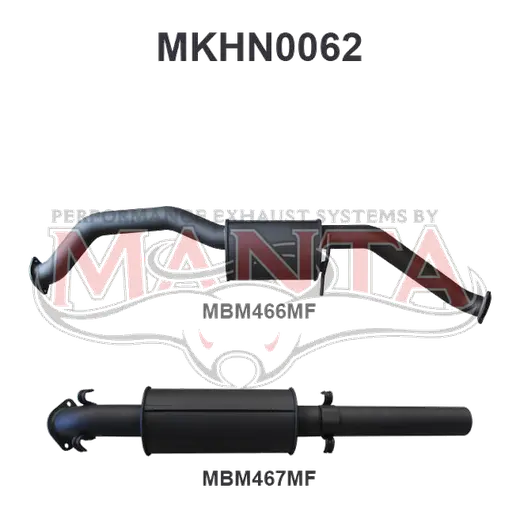 Holden Commodore VP VR VS Sedan 5L V8 IRS 3in Catback Muffler product image