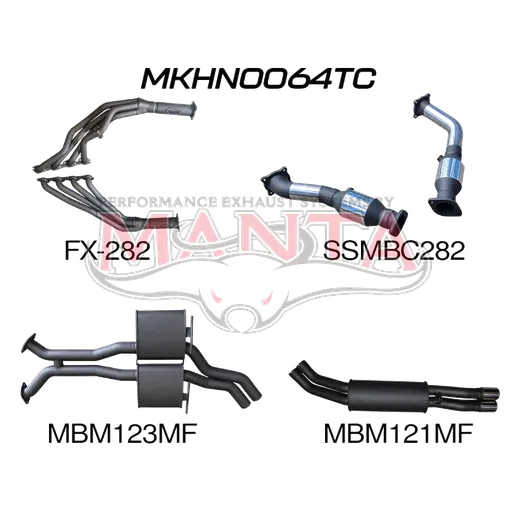 Holden Commodore VP VR VS Sedan 5L V8 IRS 2.5in With Extractors Muffler product image