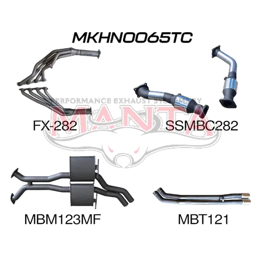 Holden Commodore VP VR VS Sedan 5L V8 IRS 2.5in With Extractors Tailpipe product image