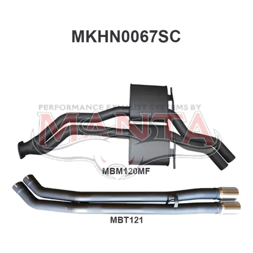 Holden Commodore VP VR VS Sedan 5L V8 IRS 2.5in Catback Tailpipe product image