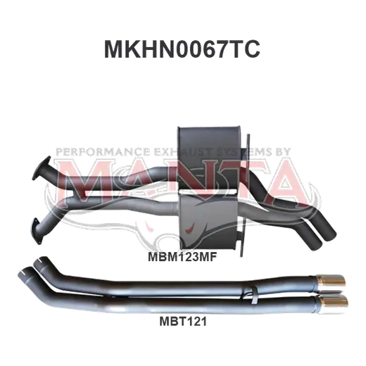 Holden Commodore VP VR VS Sedan 5L V8 IRS 2.5in Catback Tailpipe product image