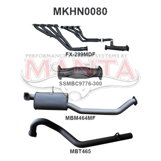 Holden Commodore VN VP VR VS UTE 5.0L V8 MANUAL 3IN SYSTEM WITH CAT & CENTRE MUFFLER ONLY product image