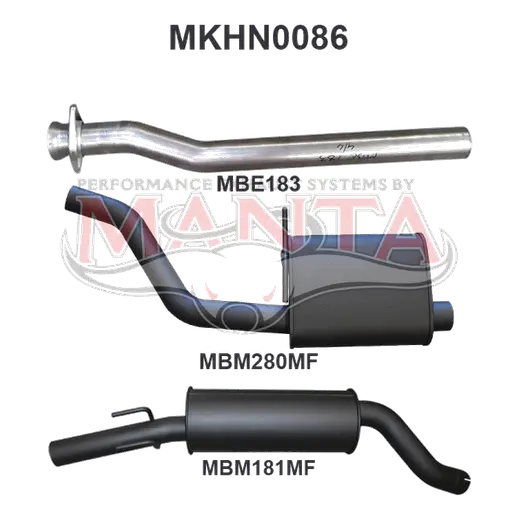 Holden Commodore VT VU VX VY V6 SDN Ute Wagon 2.5in C.B. Muffler product image