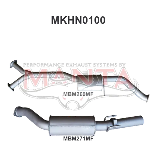 Holden Commodore VZ V6 Ute Wagon 3in Catback Muffler/Muffler product image
