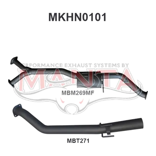 Holden Commodore VZ V6 Ute Wagon 3in Catback Muffler/Tailpipe product image