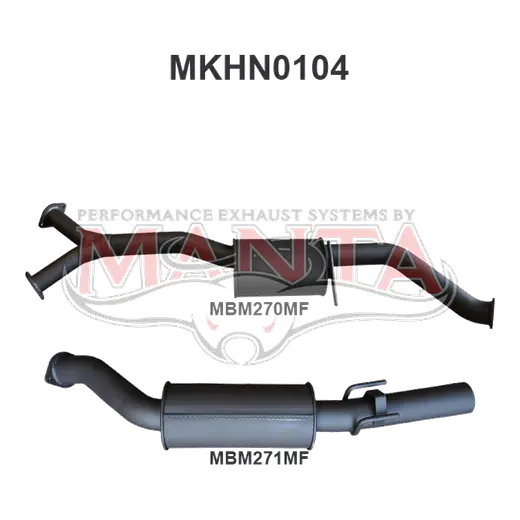 Holden Commodore VZ V6 Sedan 3in Catback Muffler/Muffler product image