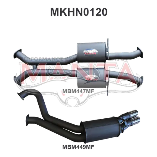 Holden Commodore VT - VZ V8 Sedan 3in Dual Catback Muffler/Muffler product image