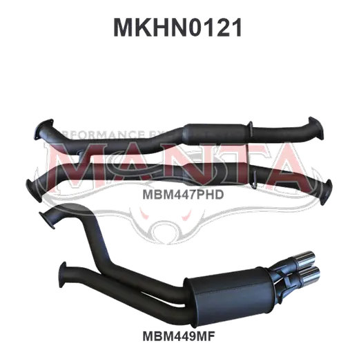 Holden Commodore VT - VZ V8 Sedan 3in Dual Catback Hotdog/Muffler product image