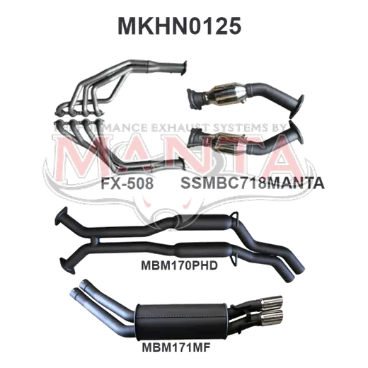 Holden Commodore VT - VZ V8 Sedan 2.5in Dual With Extractors Hotdog/Muffler product image