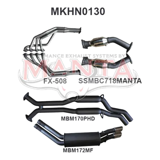 VY VZ HSV V8 SDN 2.5in Dual With Extractors Hotdog/Muffler product image