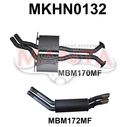 VY HSV V8 Sedan 2.5in Dual Catback Muffler/Muffler product image