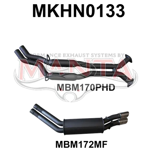 VY HSV V8 Sedan 2.5in Dual Catback Hotdog/Muffler product image