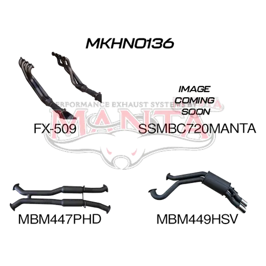 VY VZ V8 HSV Sedan 3in Dual With 1 7/8 in Extractors Hotdog/Muffler product image