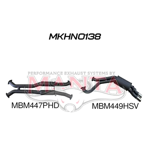 VY V8 HSV Sedan 3in Dual Catback Hotdog/Muffler product image