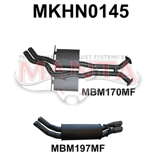 Holden VX VY V8 Monaro 2.5in Dual Catback Muffler/Muffler product image