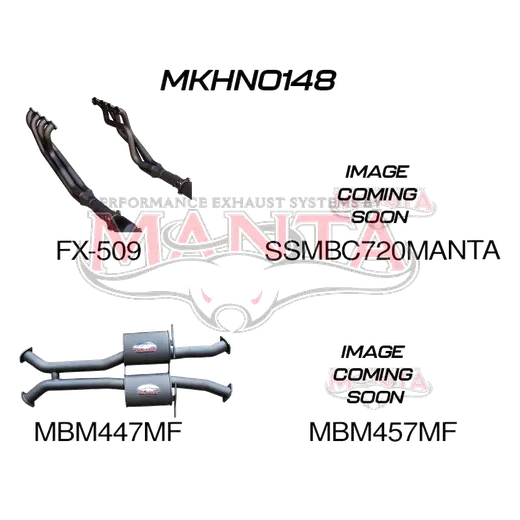 Holden VX VY Monaro 3in Dual With 1 7/8 in Extractors Muffler/Muffler product image
