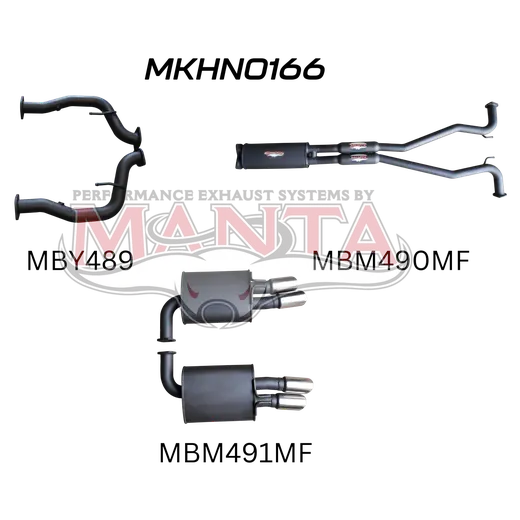 Holden Commodore VE V8 Sedan Wagon 2.5in Catback Muffler/Muffler product image