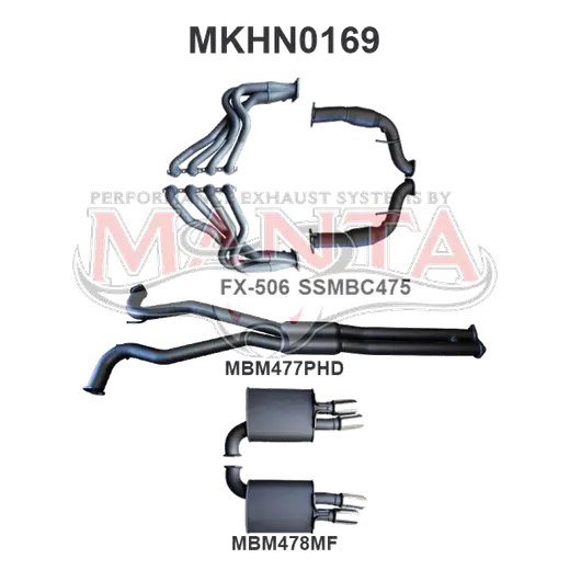 Holden Commodore VE V8 Sedan Wagon 3in With 1 7/8 in Extractors Hotdog/Muffler product image