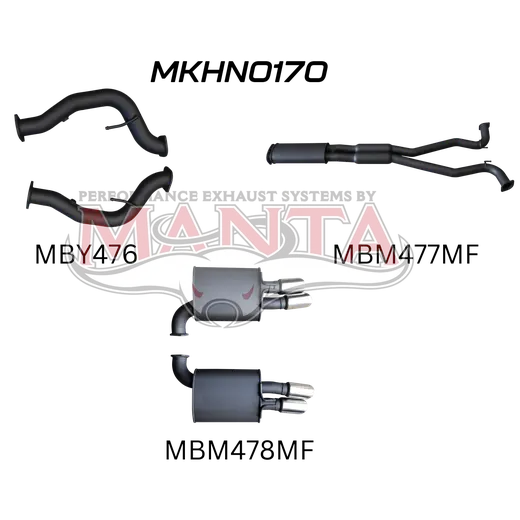 Holden Commodore VE V8 Sedan Wagon 3in Catback Muffler/Muffler product image