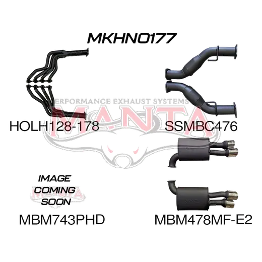 HSV VE E2 Sedan Wagon 3in With 1 7/8 in Extractors Hotdog/Muffler product image