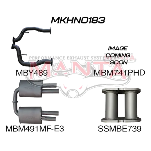 HSV VE E3 SDN Wagon 2.5in Catback Hotdog/Muffler product image