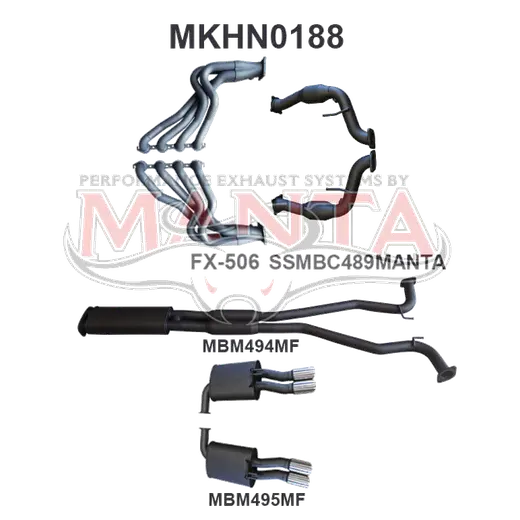 Holden Commodore VE Ute & Maloo 2.5in With Extractors Muffler/Muffler product image
