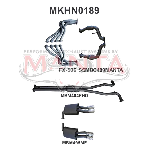 Holden Commodore VE Ute & Maloo 2.5in With Extractors Hotdog/Muffler product image