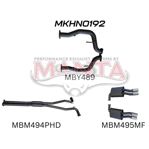 Holden Commodore VE Ute & Maloo 2.5in Catback Hotdog/Muffler product image